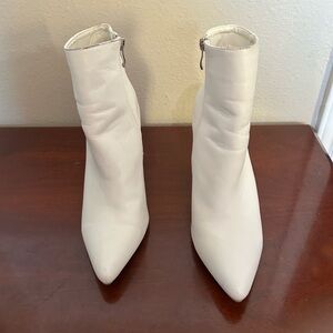 Elegant White Ankle Boots